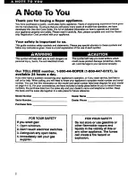 Preview for 2 page of Whirlpool EL4030V Use And Care Manual