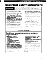 Preview for 3 page of Whirlpool EL4030V Use And Care Manual