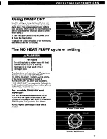 Preview for 11 page of Whirlpool EL4030V Use And Care Manual