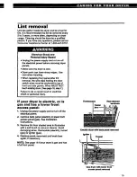 Preview for 15 page of Whirlpool EL4030V Use And Care Manual