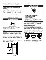 Предварительный просмотр 4 страницы Whirlpool EL7JWKLMQ00 Use And Care Manual