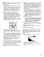 Предварительный просмотр 27 страницы Whirlpool EL87TRRRQ - on 35.3 Cu. Ft. SideKicks Use And Care Manual