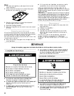 Предварительный просмотр 28 страницы Whirlpool EL87TRRRQ - on 35.3 Cu. Ft. SideKicks Use And Care Manual