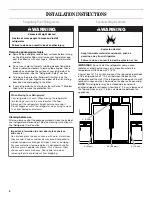 Preview for 4 page of Whirlpool  EL88TRRWS Refrigerator Use & Care Manual