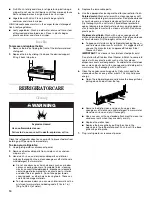 Предварительный просмотр 10 страницы Whirlpool  EL88TRRWS Refrigerator Use & Care Manual