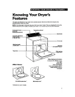 Предварительный просмотр 5 страницы Whirlpool Electric and Gas Dryers Use & Care Manual