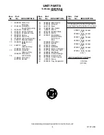 Предварительный просмотр 8 страницы Whirlpool ER2MHKXPL05 Parts Manual