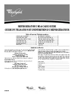 Предварительный просмотр 1 страницы Whirlpool ER8AHKXR Use & Care Manual