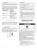 Предварительный просмотр 10 страницы Whirlpool ER8AHKXRL00 Use & Care Manual