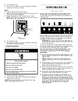 Предварительный просмотр 5 страницы Whirlpool ES5DVAXW User Instructions