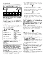 Предварительный просмотр 6 страницы Whirlpool ES5DVAXW User Instructions