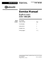 Предварительный просмотр 1 страницы Whirlpool ESN 5860/IN Service Manual