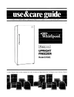 Whirlpool Estate EV150E Use And Care Manual preview