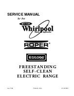 Whirlpool ESTATE TES325E W Service Manual preview