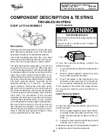 Preview for 59 page of Whirlpool ESTATE TES325E W Service Manual