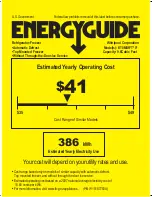 Whirlpool ET0MSRXTB - 9.7 cu. ft. Refrigerator Energy Manual preview