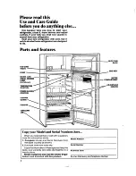 Предварительный просмотр 2 страницы Whirlpool ET12NC Use And Care Manual