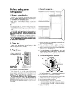 Предварительный просмотр 4 страницы Whirlpool ET14AK Use & Care Manual