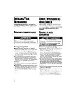 Preview for 8 page of Whirlpool ET14CKXFN02 Use & Care Manual