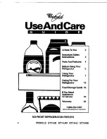 Предварительный просмотр 1 страницы Whirlpool ET14GK Use And Care Manual