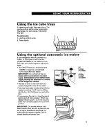 Предварительный просмотр 13 страницы Whirlpool ET14JMXBN00 Use And Care Manual