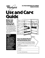 Предварительный просмотр 1 страницы Whirlpool ET16AKXL Use And Care Manual