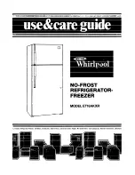 Предварительный просмотр 1 страницы Whirlpool ET16AKXR Use & Care Manual