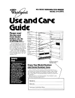 Preview for 1 page of Whirlpool ET16JMXL Use And Care Manual