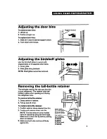 Предварительный просмотр 9 страницы Whirlpool ET18DK Use And Care Manual