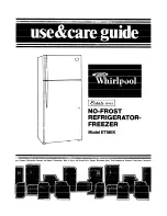 Предварительный просмотр 1 страницы Whirlpool ET18EK Use & Care Manual