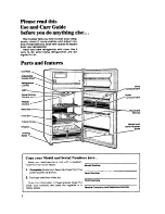 Предварительный просмотр 2 страницы Whirlpool ET18EK Use & Care Manual