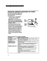 Предварительный просмотр 12 страницы Whirlpool ET18GK Use And Care Manual