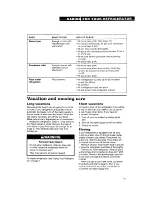 Preview for 15 page of Whirlpool ET18LK Use And Care Manual