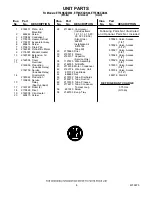 Предварительный просмотр 8 страницы Whirlpool ET18NKXDG04 Parts List