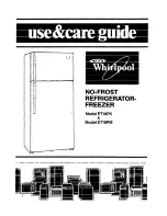 Предварительный просмотр 1 страницы Whirlpool ET18PK User & Care Manual