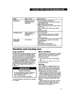 Preview for 15 page of Whirlpool ET18SK Use And Care Manual