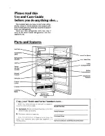 Preview for 2 page of Whirlpool ET18XK Use & Care Manual