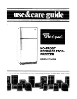 Предварительный просмотр 1 страницы Whirlpool ET19JKXL Use & Care Manual