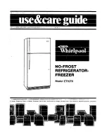 Предварительный просмотр 1 страницы Whirlpool ET19TK Use & Care Manual