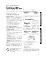 Предварительный просмотр 15 страницы Whirlpool ET19TK Use & Care Manual