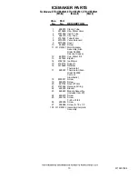 Preview for 10 page of Whirlpool ET1CHEXVB01 Parts List