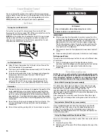 Preview for 10 page of Whirlpool ET1FHTXMB01 Use & Care Manual