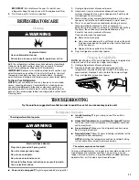 Preview for 11 page of Whirlpool ET1FHTXMB01 Use & Care Manual