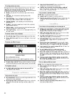 Preview for 12 page of Whirlpool ET1FHTXMB01 Use & Care Manual