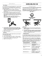 Предварительный просмотр 9 страницы Whirlpool ET1FHTXMB04 Use & Care Manual