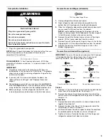 Preview for 5 page of Whirlpool ET1FTEXS User Instructions