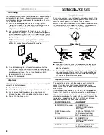 Preview for 8 page of Whirlpool ET1FTEXS User Instructions