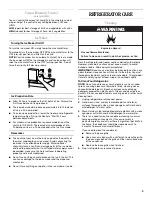 Preview for 9 page of Whirlpool ET1FTEXS User Instructions