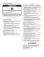 Preview for 11 page of Whirlpool ET1FTEXS User Instructions