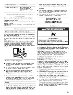 Preview for 21 page of Whirlpool ET1FTEXS User Instructions